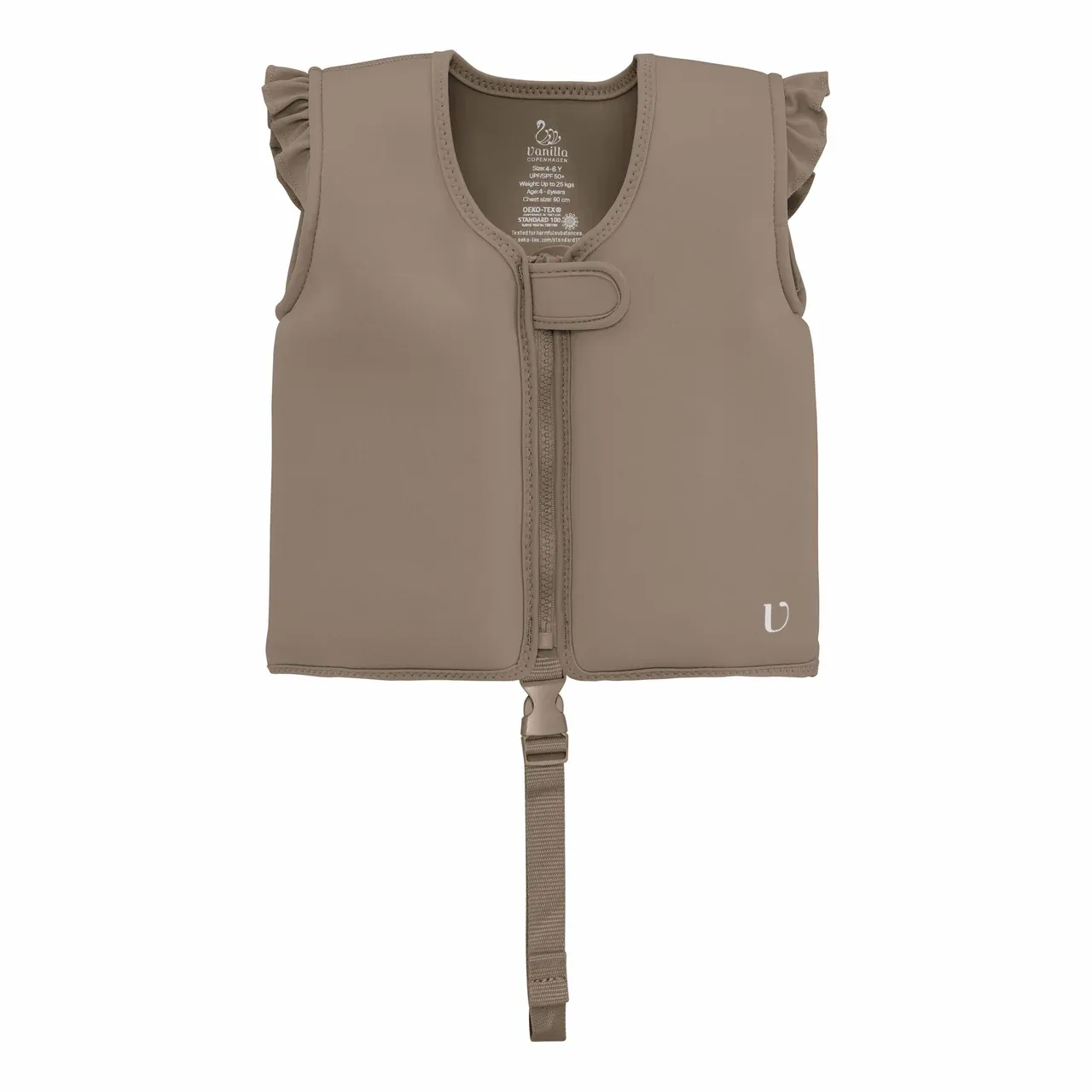 Zwemvest Neopreen brown