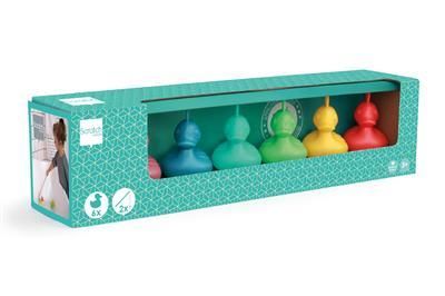SCRATCH EUROPE Koraal rif Kermiseendjes 6 stuks incl. 2 hengel
