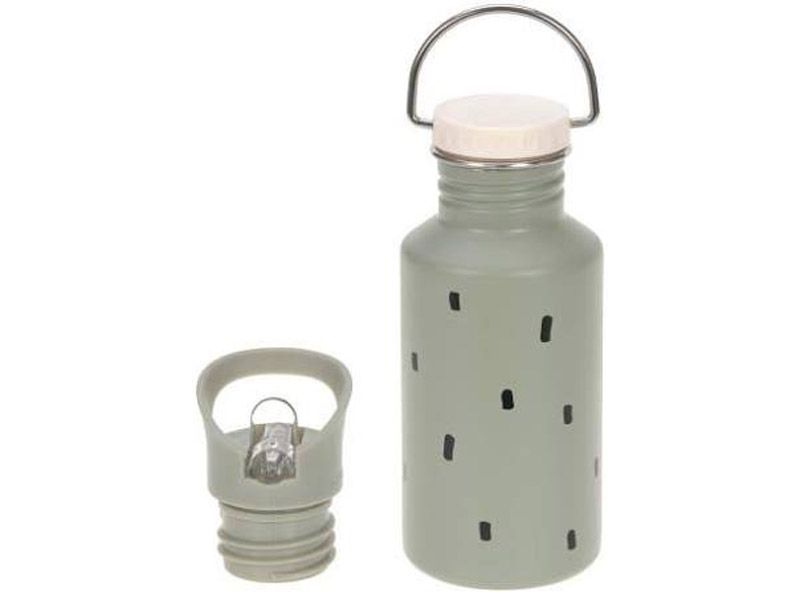 Stainless steel fles light olive 500ml