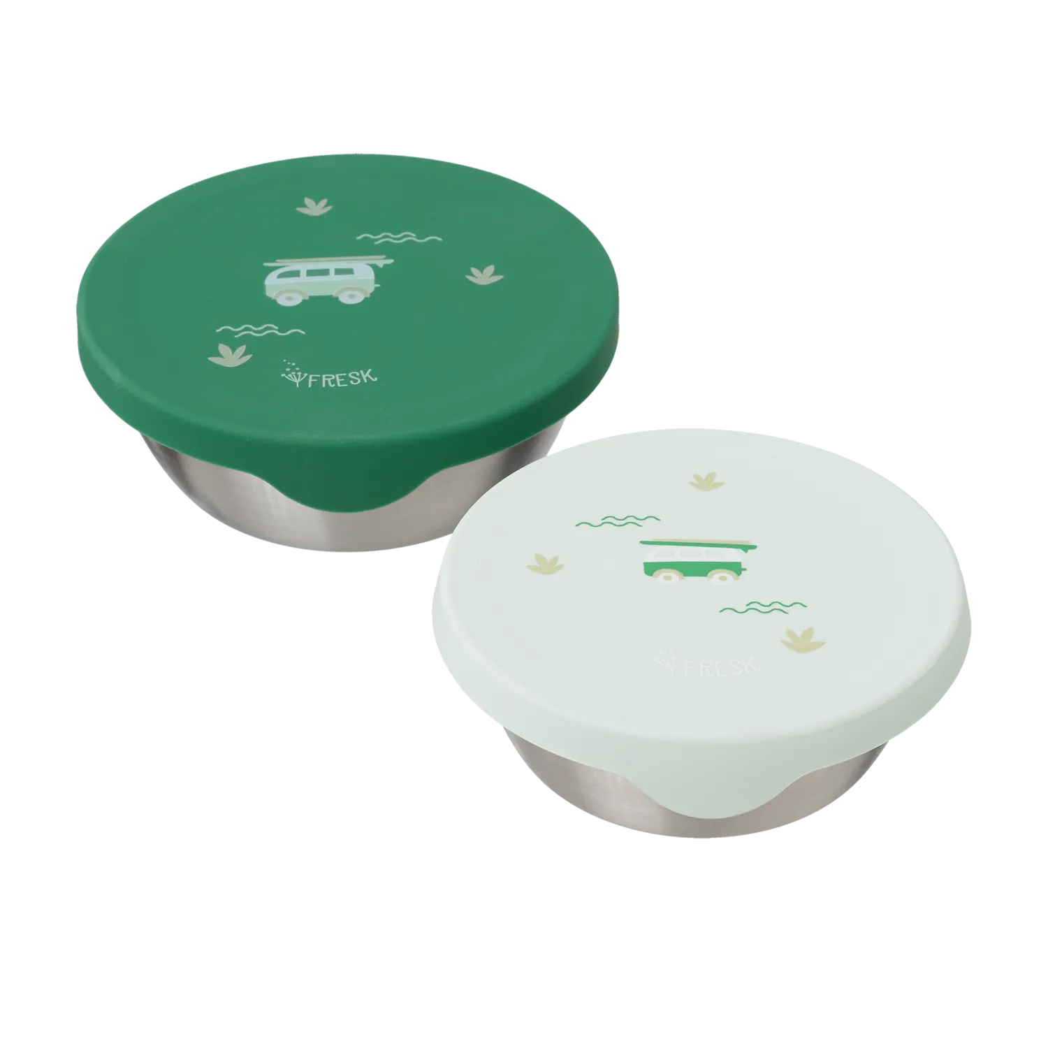 Fresk Snackbox set 2 pcs. Surf boy bus