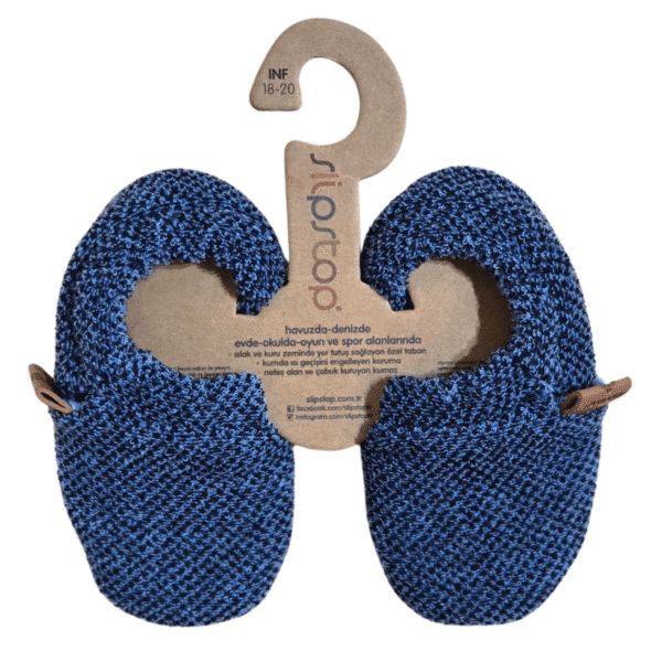 Slip stop booties navy