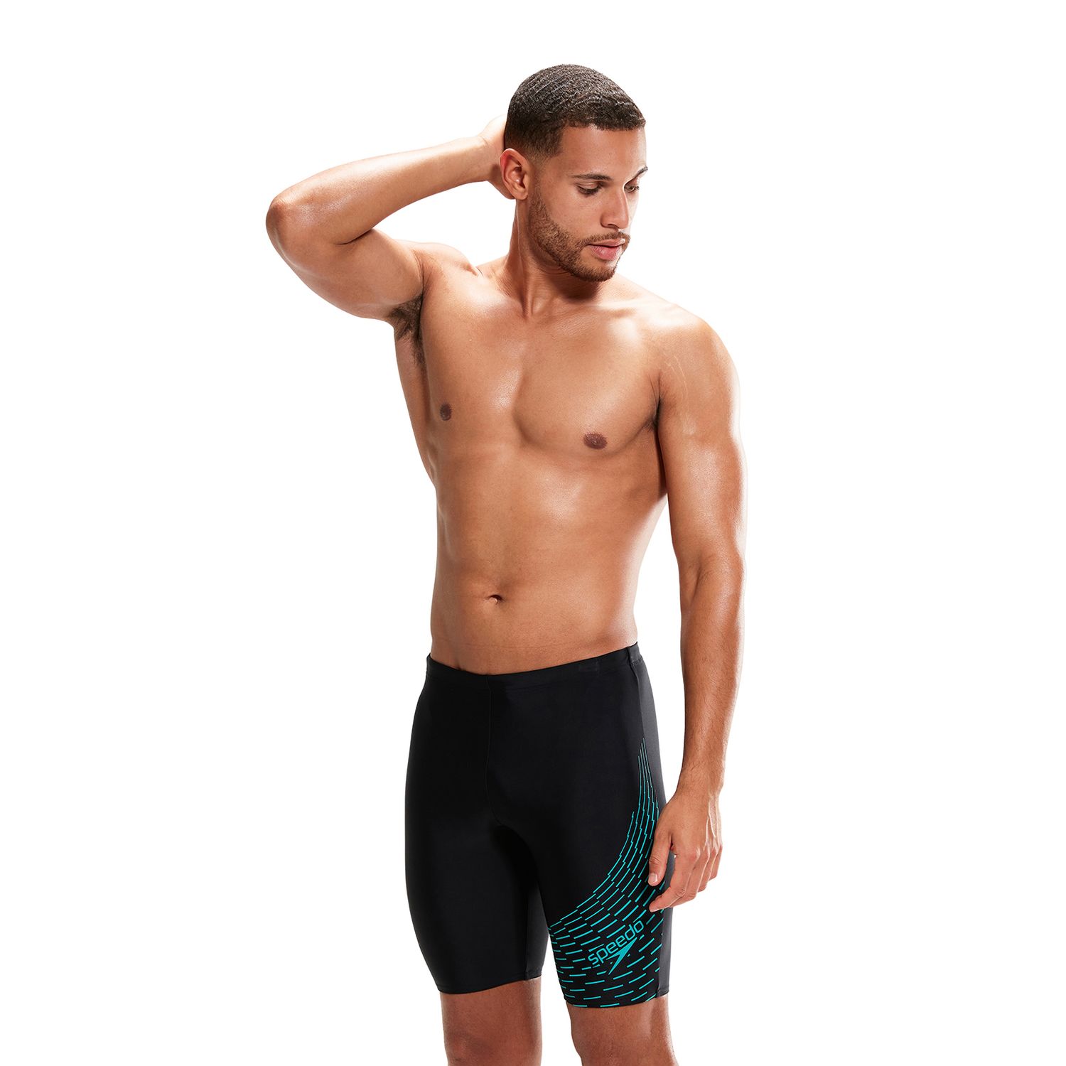 Speedo ECO MEDLEY LOGO JAM BLA/GRN