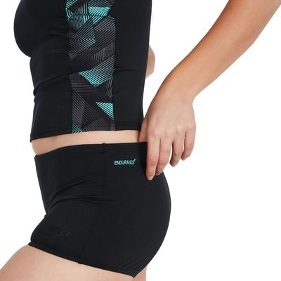 Speedo Tankini 2 delig black/green END+ Volwassenen