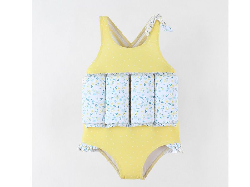 archimede Drijfpakje Little flowers yellow collectie 2024
