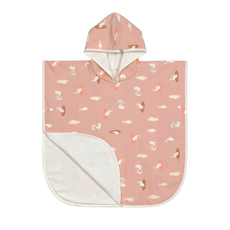 Poncho Dolphin peach