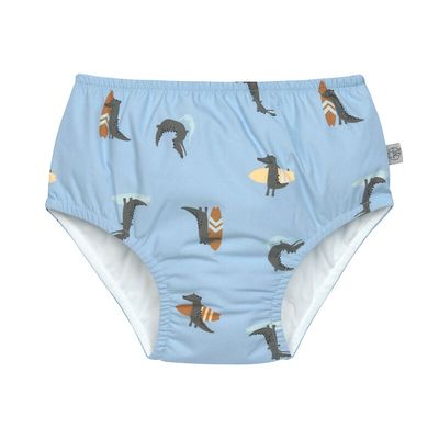 Lassig Zwempamper crocodille bleu