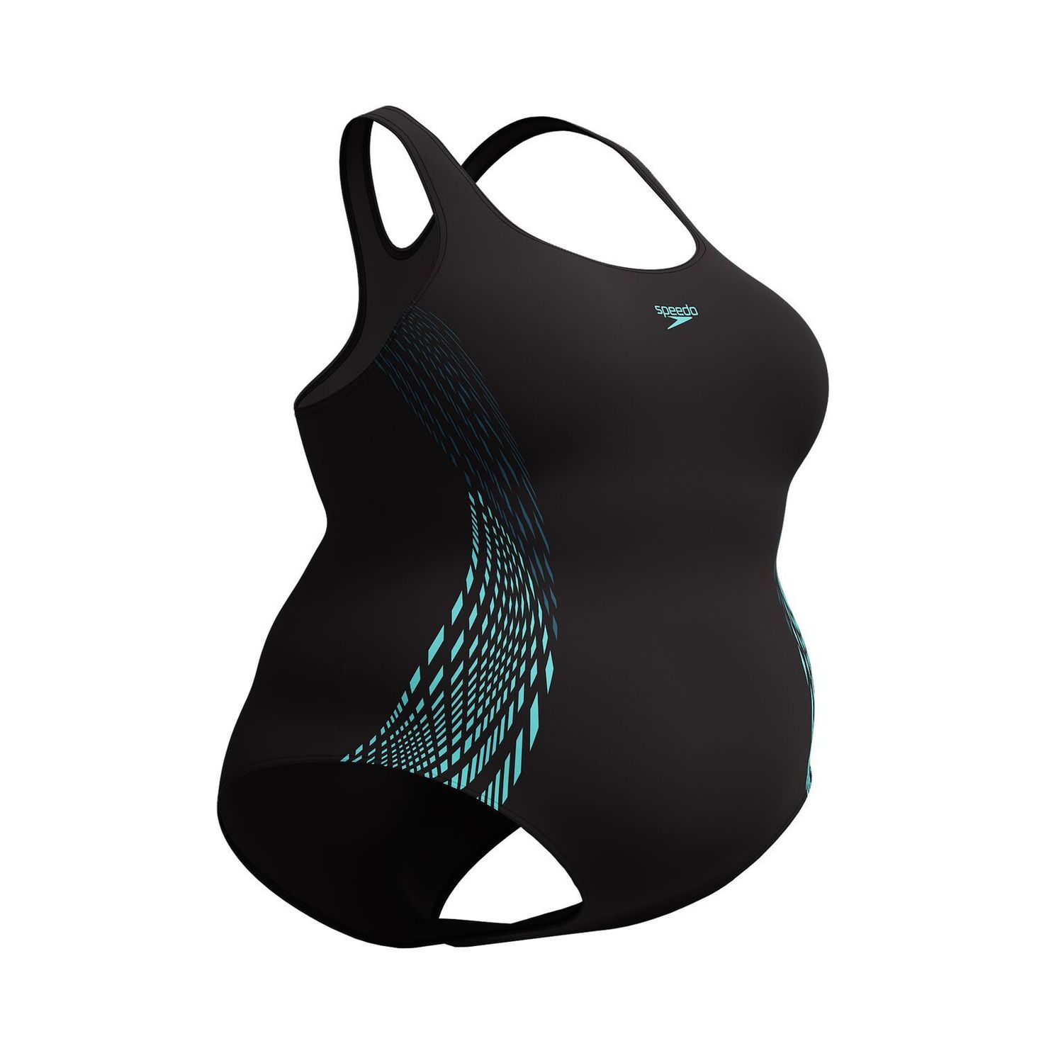 Speedo ECO+ PLACE MEDALIST +SIZES BLA/GRN