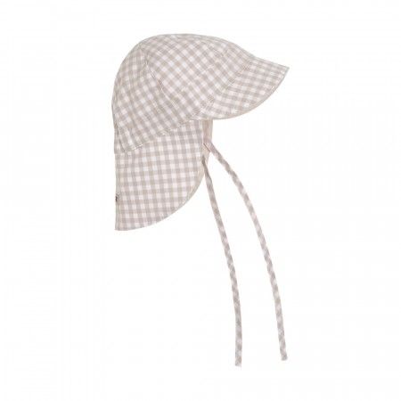 Katoenen zomerhoede taupe blok 50/56