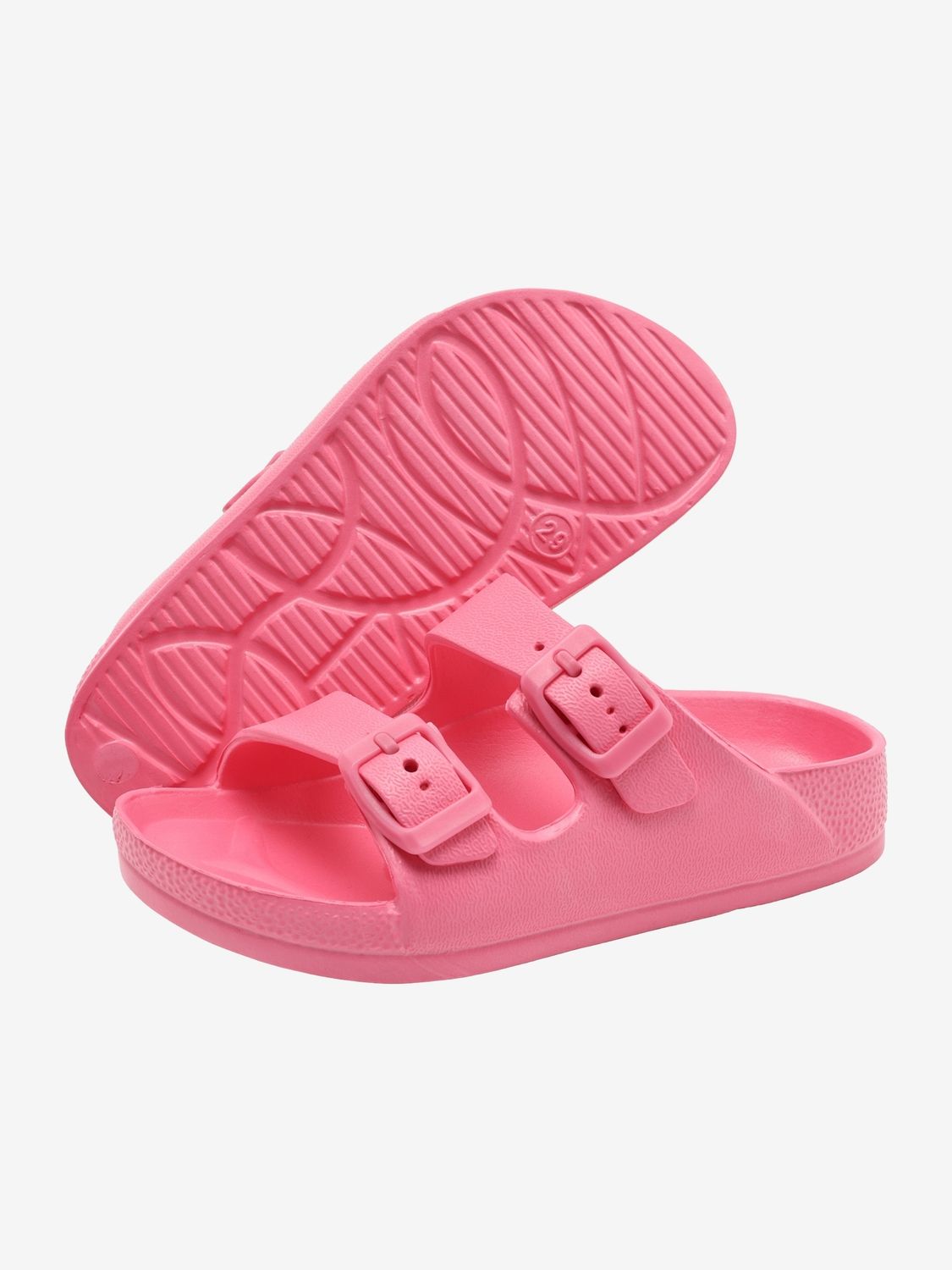 Slippers/sandals buckles pink lemonade (25-35)