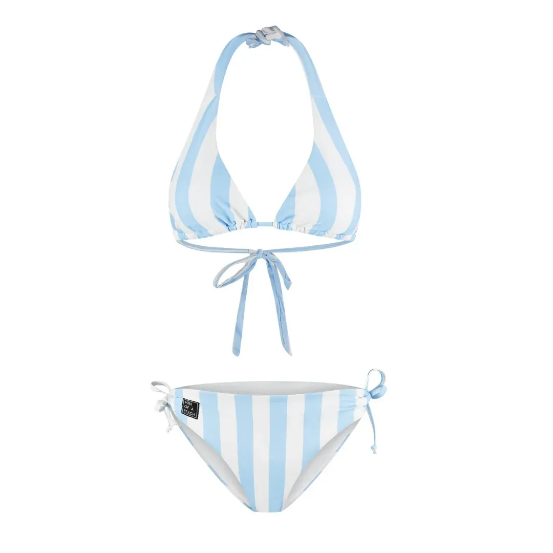 Bikini blauw met strepen