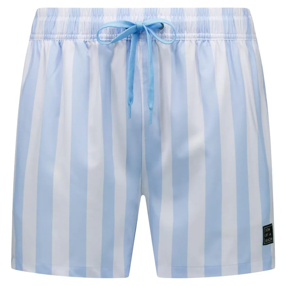Zwemshort blauw met strepen