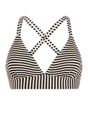 Protest Mixsuperol triangle bikini top Black/off white