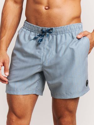 Protest PRTMarama Gestreepte korte zwembroek empire bleu