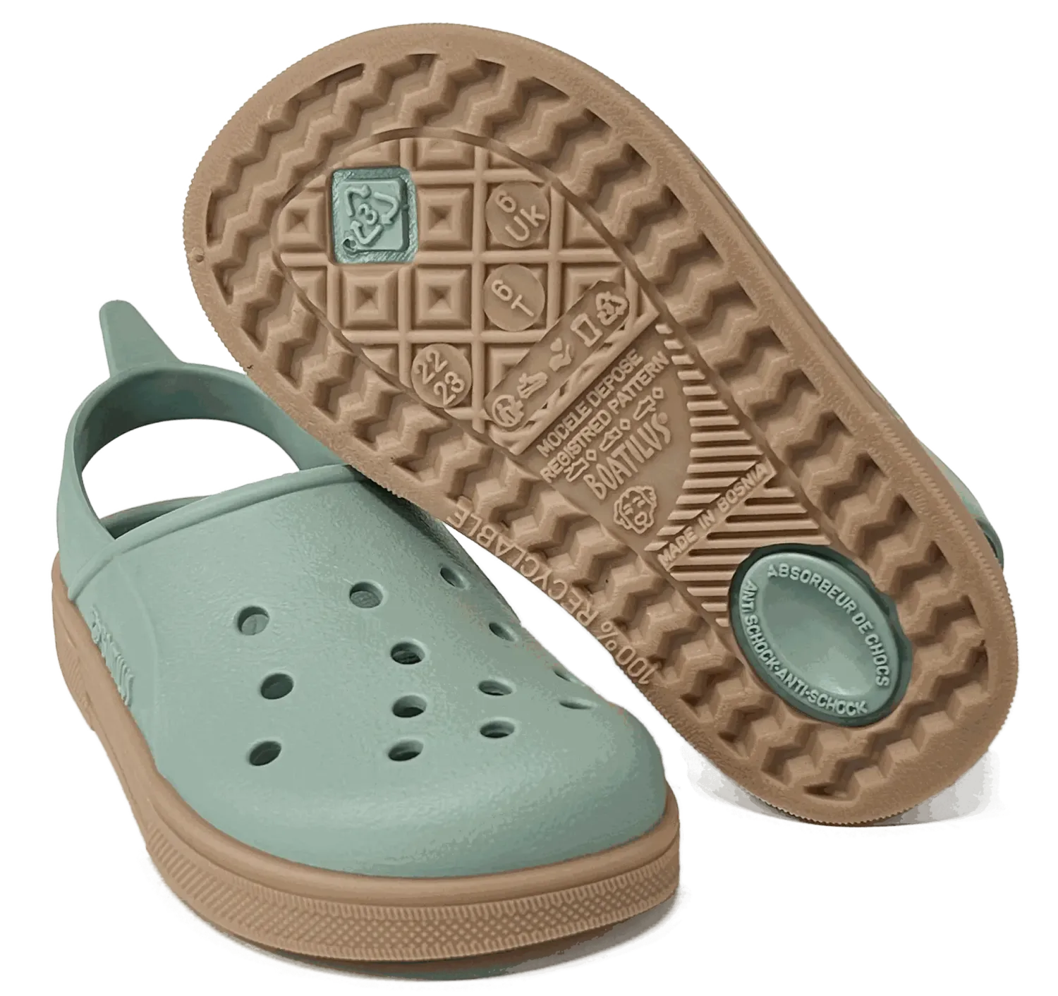 Boatilus Cloggy Pastel green BIO