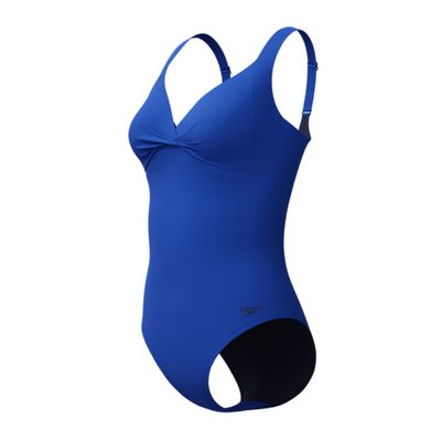 Speedo Badpak SOLID CROSS KNOT SHAPING Bleu