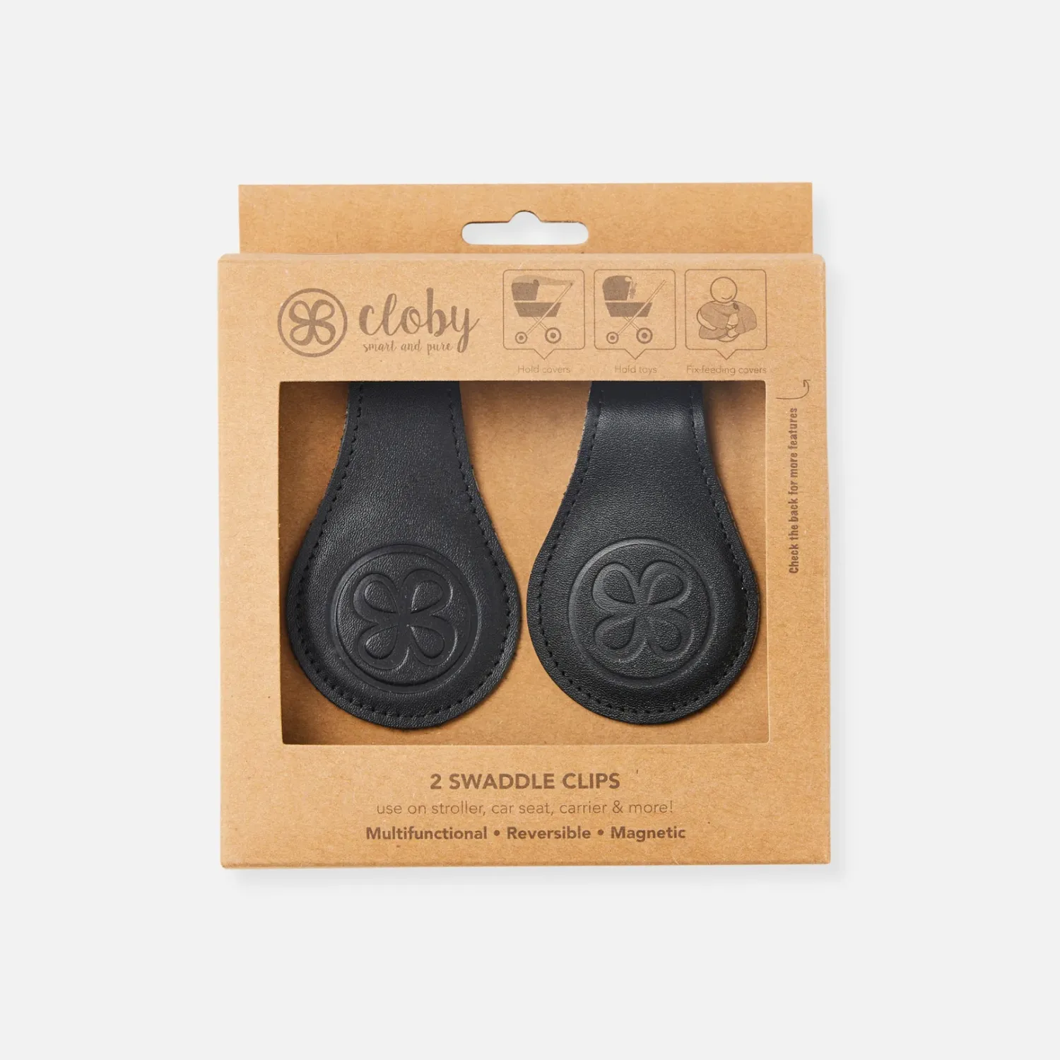 Swaddle clips black