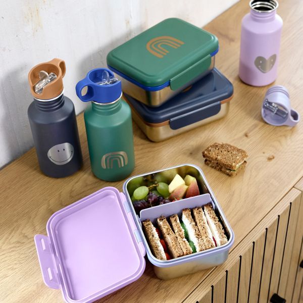Lunch box stainless steel Rainbow green