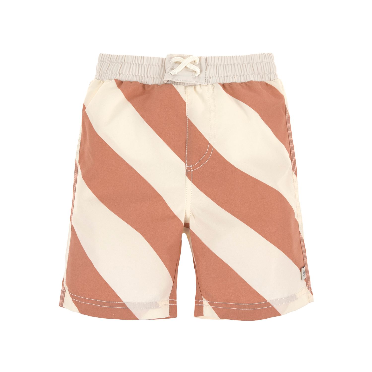 Lassig Zwempamper board short stripes clay