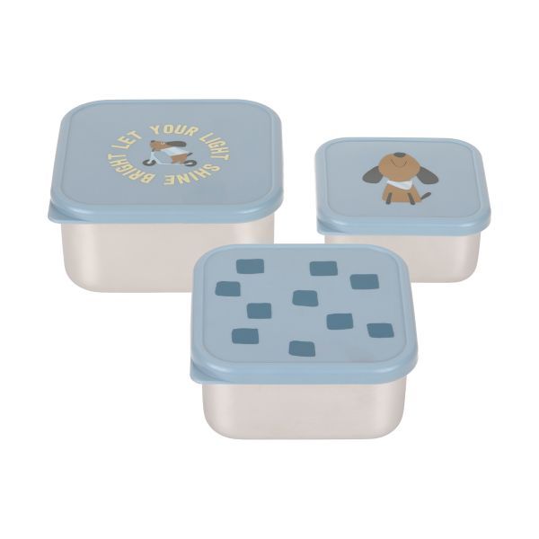 Snack box set 3pcs party blue