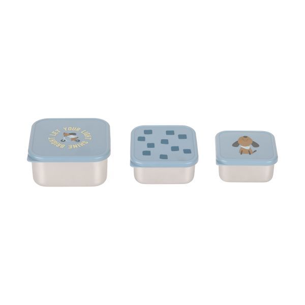 Snack box set 3pcs party blue