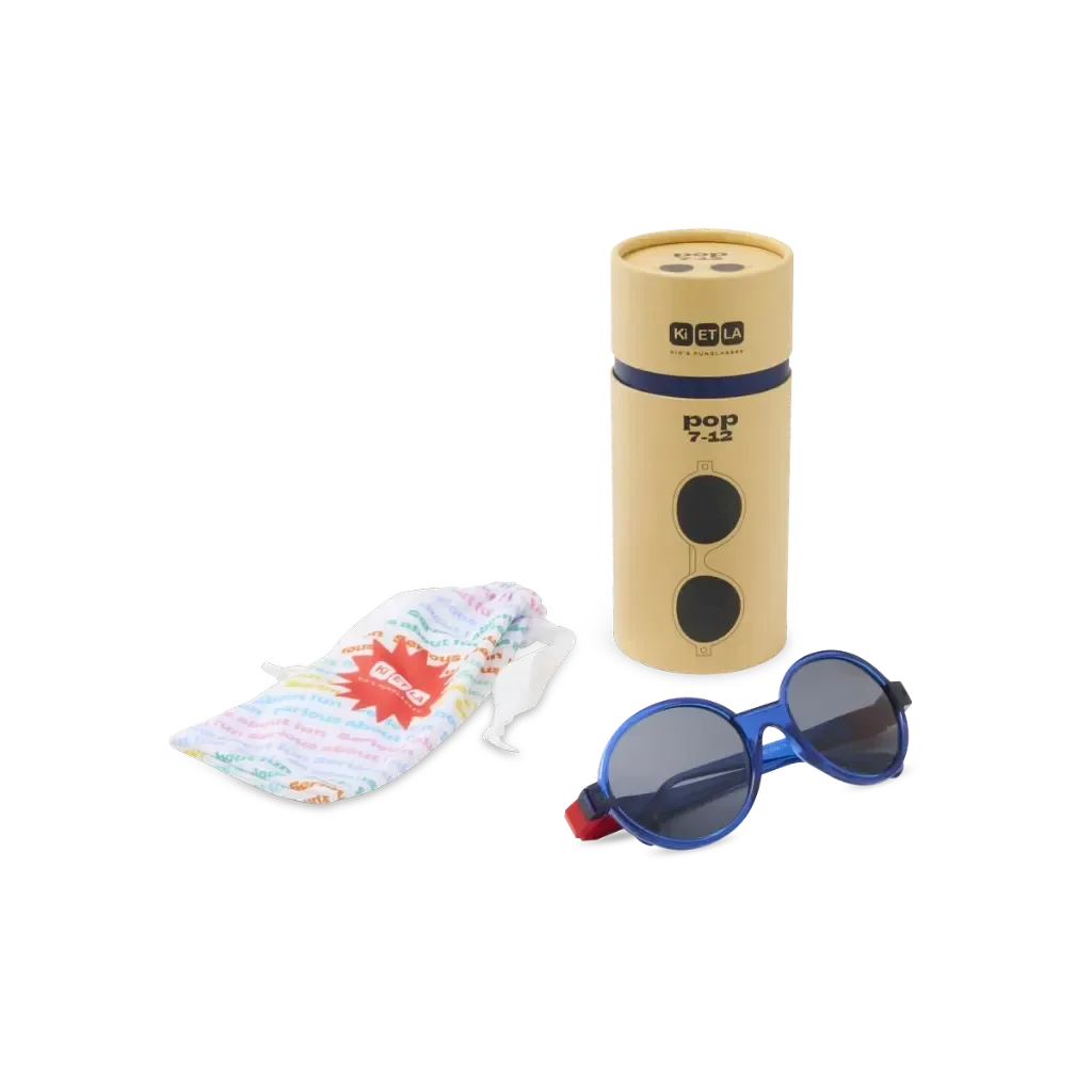 Zonnebril POP 4/7 Jaar - 7-12 Jaar Blauw/red