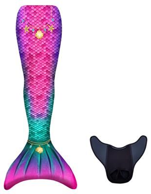 Kuaki Mermaids - Zeemeerminstaart Set Star - xS - 8 Jaar