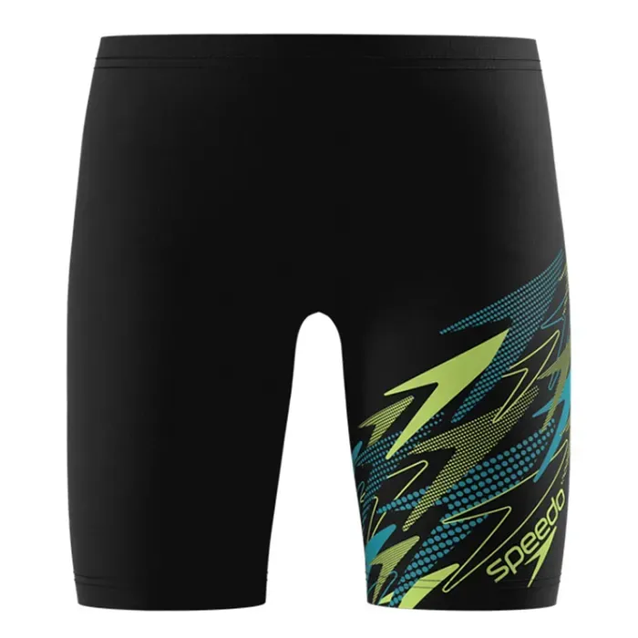Speedo MEDLEY LOGO JAMMER BLK/GRN