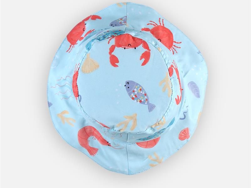 UV hoedje crevettes bleu