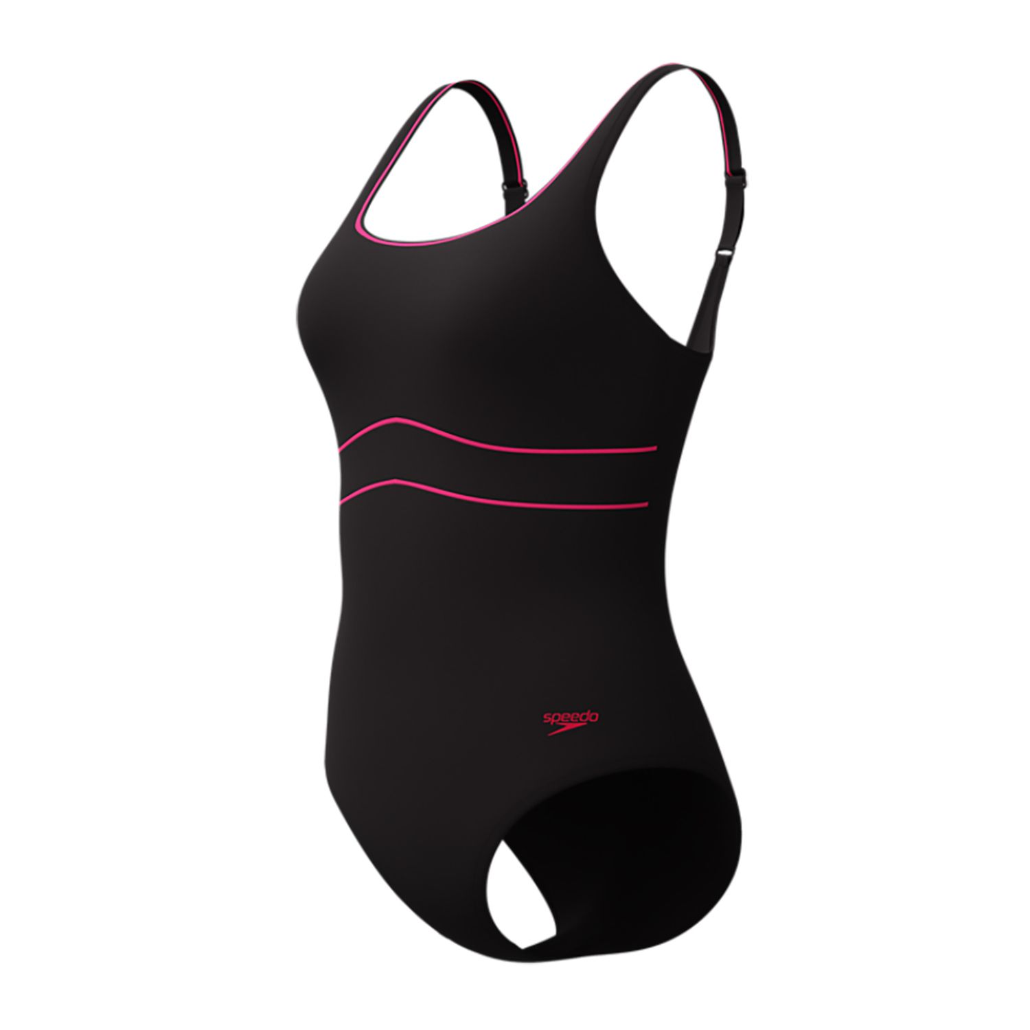 Speedo SOLID CONTOUR ECLIPSE 1P BLA/PINK