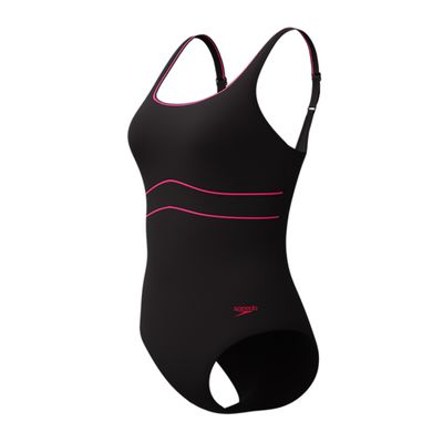 Speedo SOLID CONTOUR ECLIPSE 1P BLA/PINK