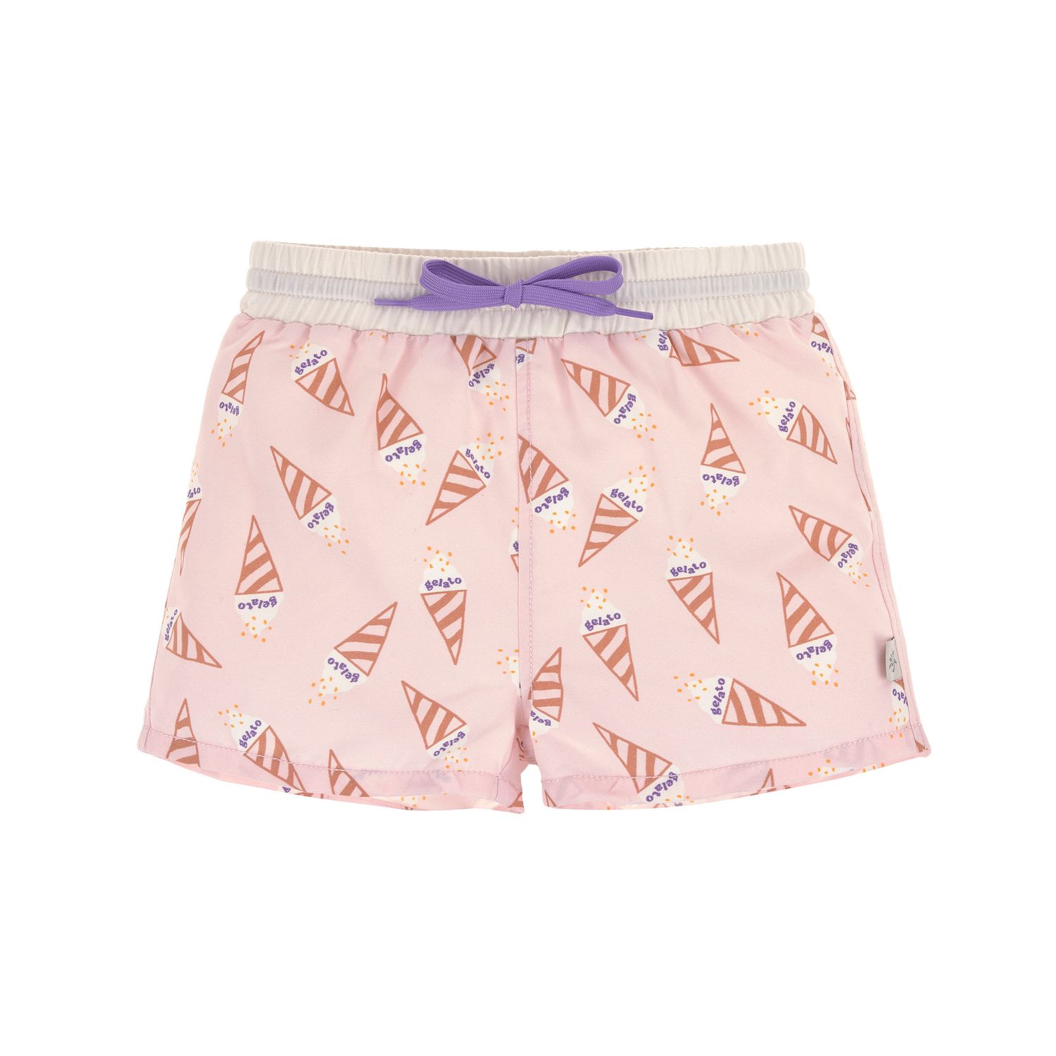 Lassig Zwempamper board short Ice cream pink - girls