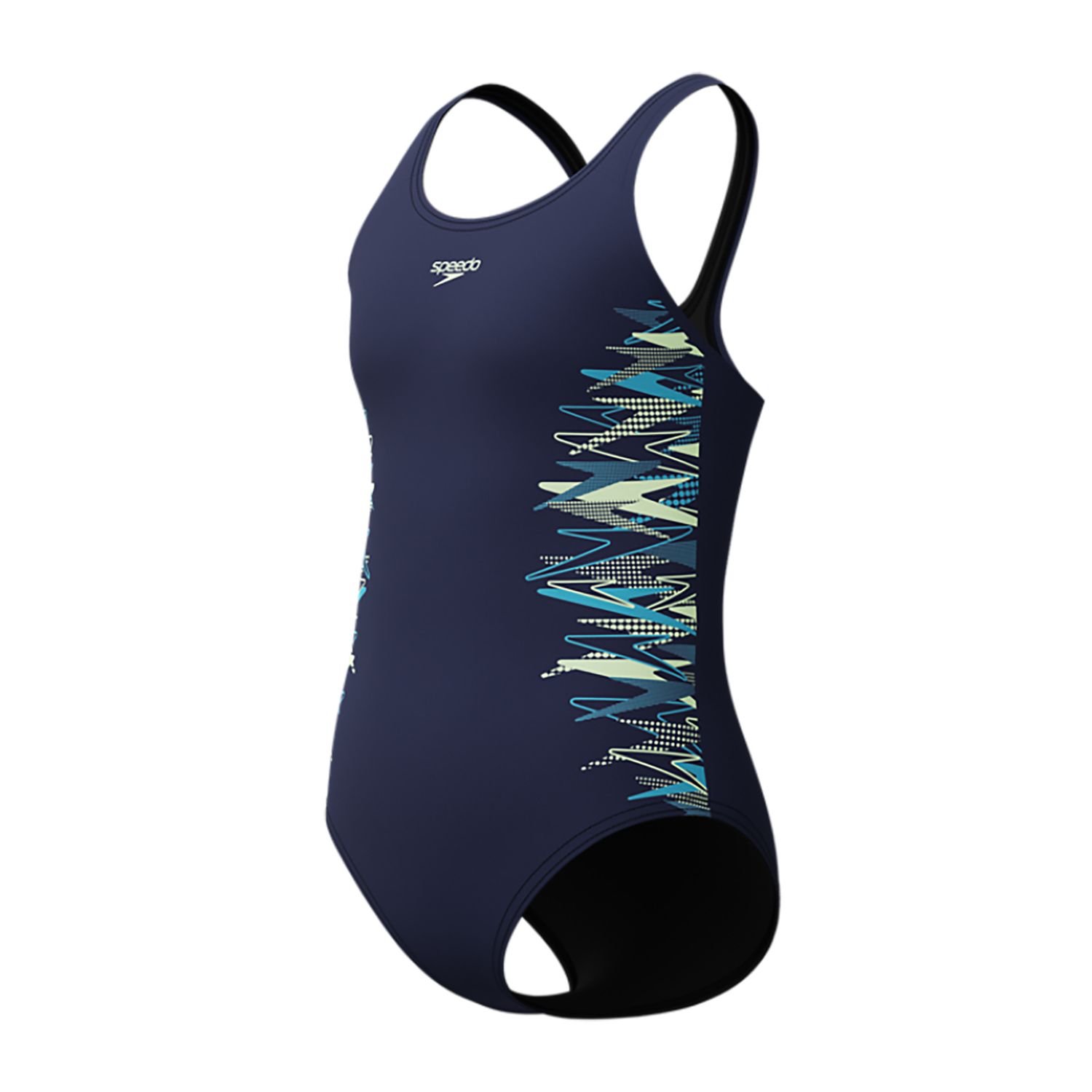 Speedo PLACEM MUSCLEB 1P NAV/GRN