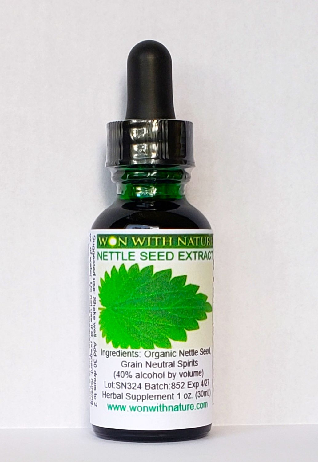 Nettle Seed Extract. Powerful Kidney Support. 1 Ounce Bottle. Free Shipping.