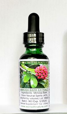 Mimosa Bark Extract. Mood Elevator. 1 Ounce Bottle. Free Shipping.