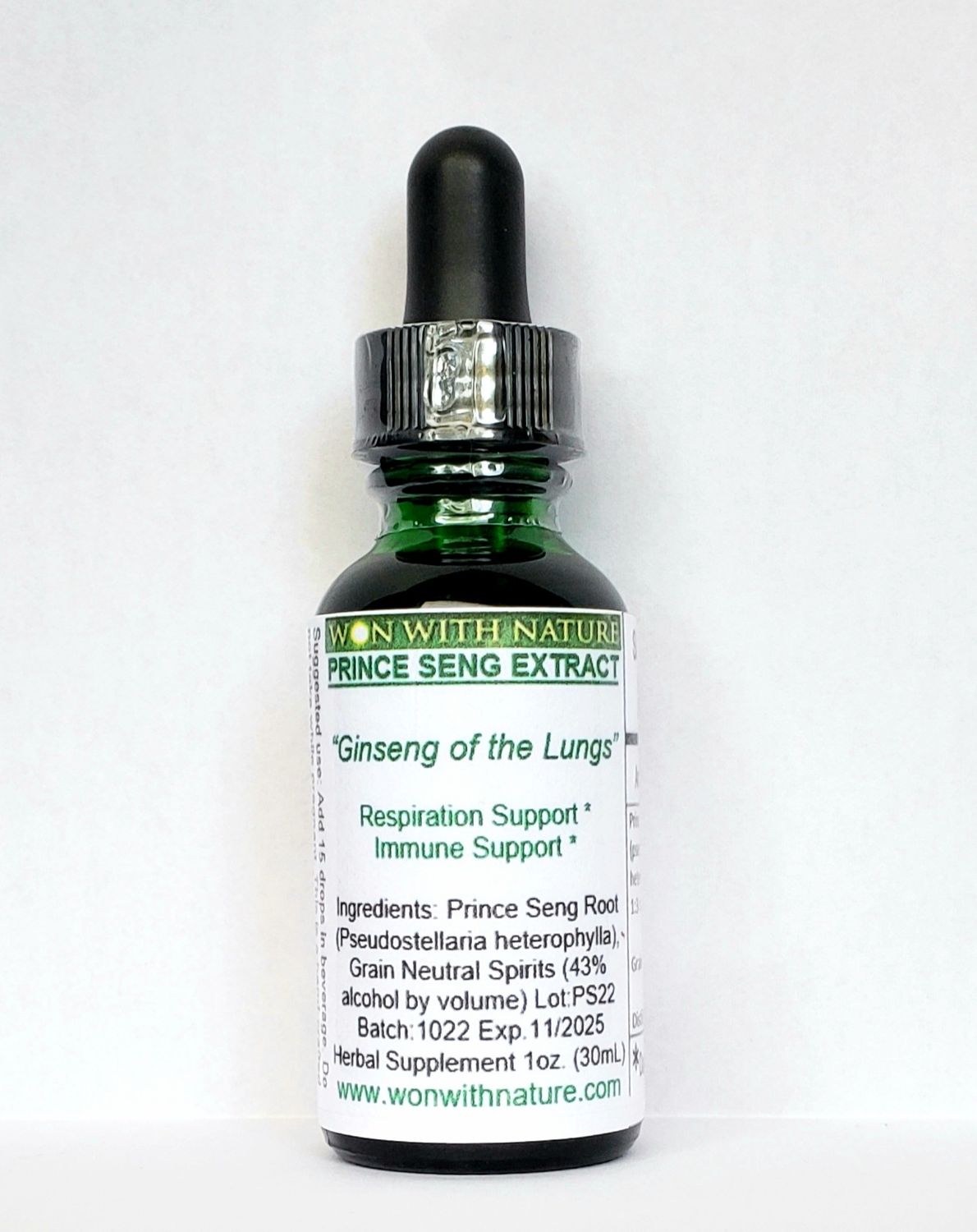 Prince Seng Extract.  Lung Support.  Buy 3, Get 1 Free.  Free Shipping.