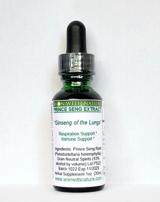 Prince Seng Extract.  Lung Support.  Buy 3, Get 1 Free.  Free Shipping.