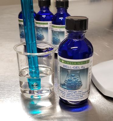 "WELL-GEL O3"     Ozone Infused USP Grade Organic Glycerin.    2oz. bottle. Buy 3, Get 1 Free. Shipping Included.