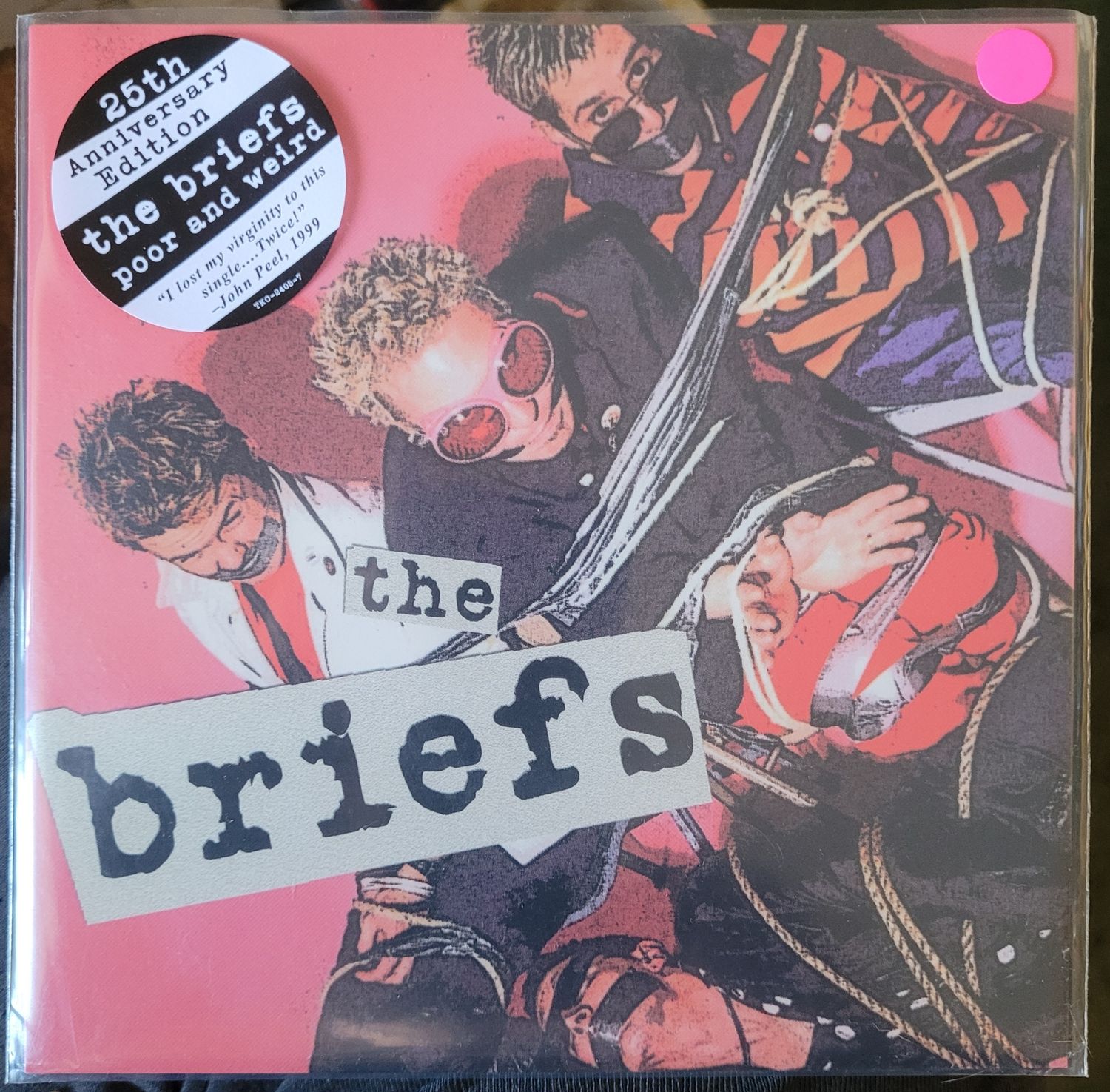 The Briefs - &quot;Poor And Weird&quot; 7&quot; single (PINK VINYL) 25th anniversary edition. 