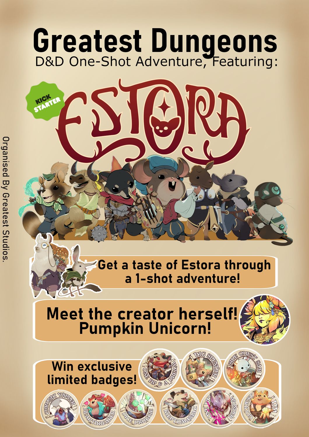 Greatest Dungeons , Featuring Estora!
