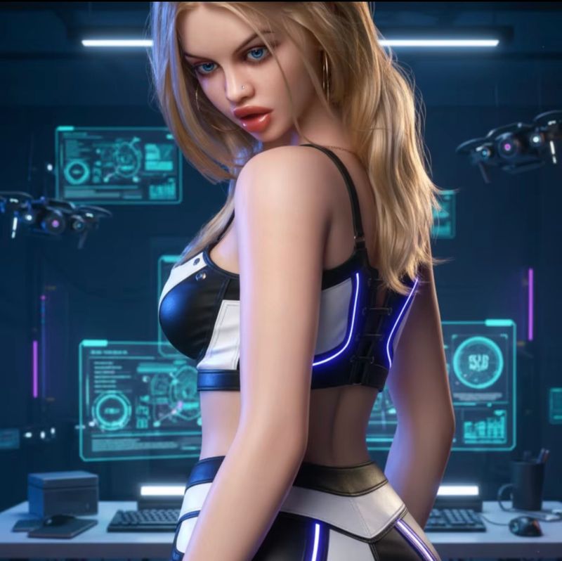 Sexroboter - Modell „Alina X6“ mit einfacher Sprach-u. Blowjobfunktion *Neu mit 6 wählbaren Gesichtern*