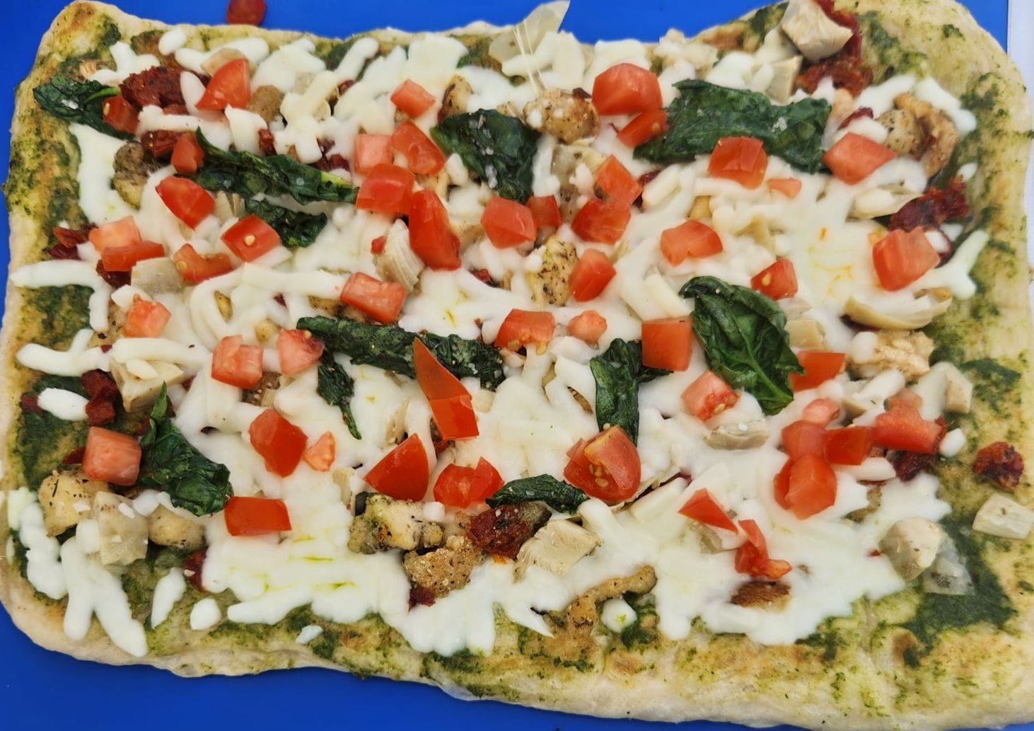 Tuscan flatbread pizza