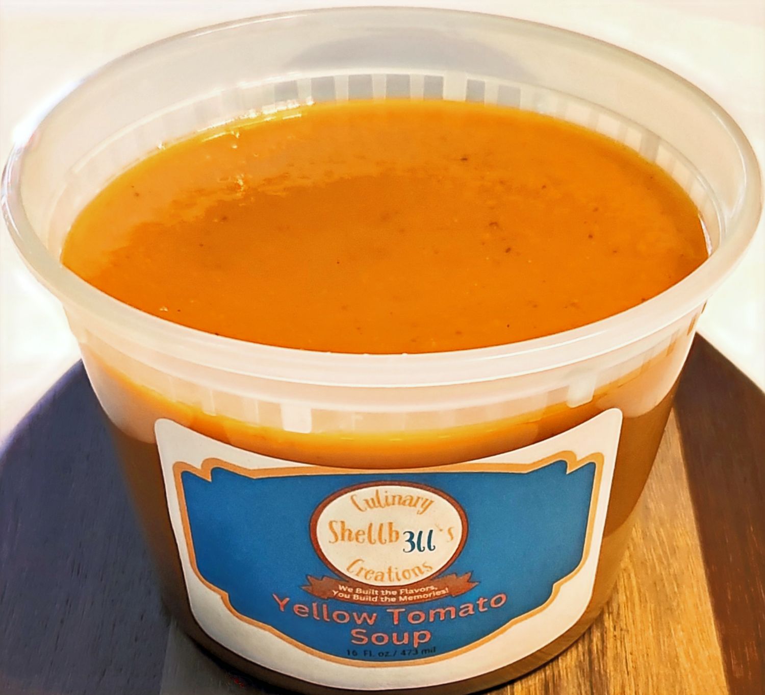 16 oz Yellow Tomato &amp; Basil soup or Sauce