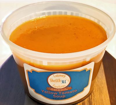 16 oz Yellow Tomato &amp; Basil soup or Sauce