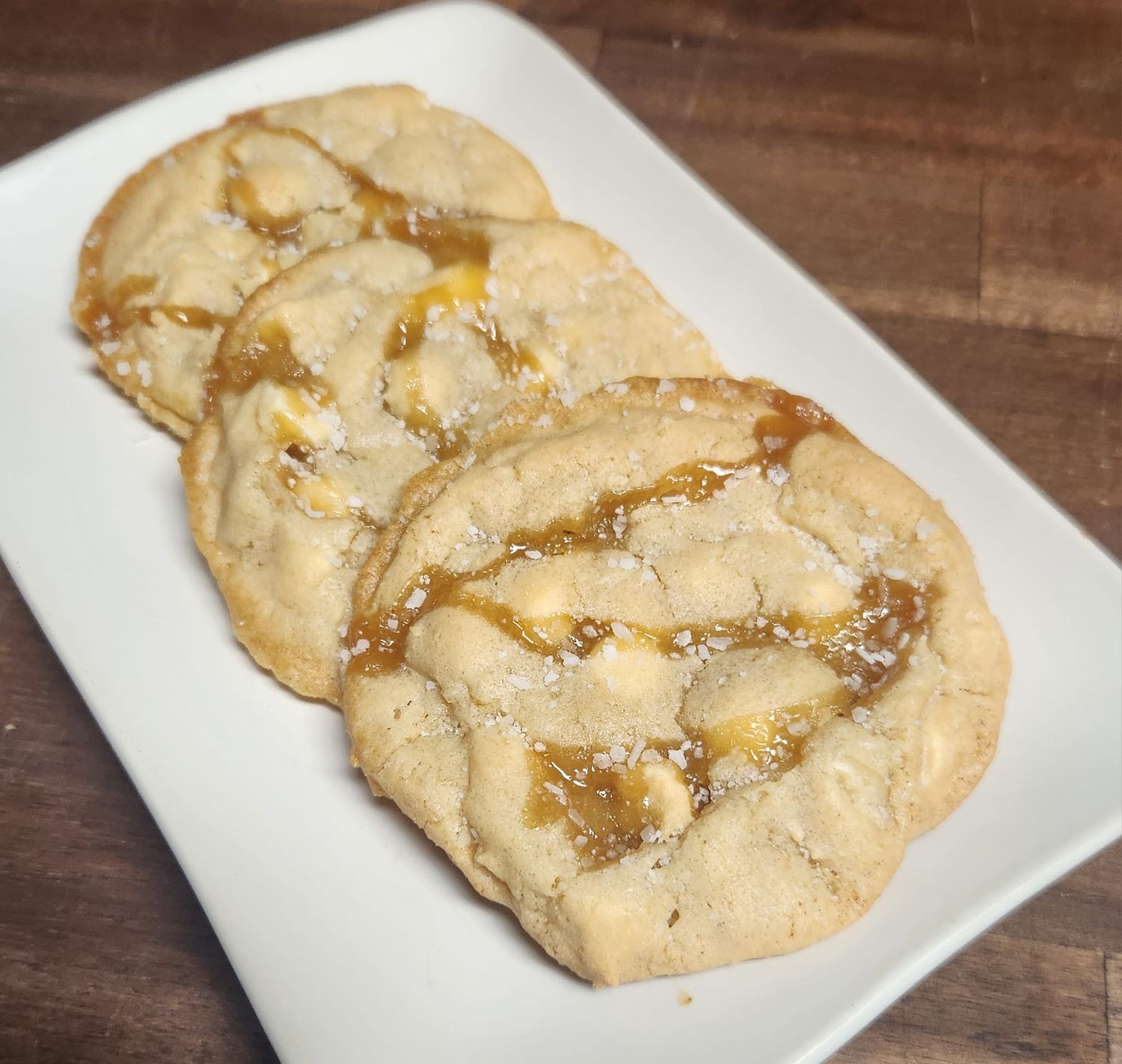 Salted Caramel, white chocolate chip, macadamia nuts and salted caramel