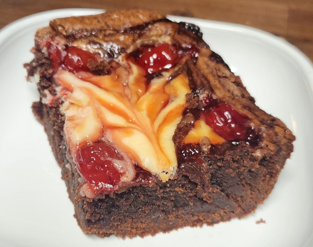 Black Forest Cream Cheese Brownie