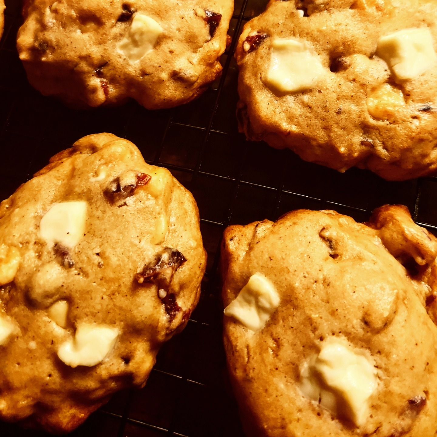 Cranberry Cream Cheese Cookies With White and Dark Chocolate Chips