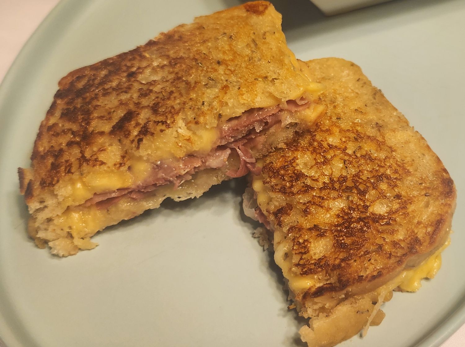 Rosemary, Prosciutto, Grilled cheese