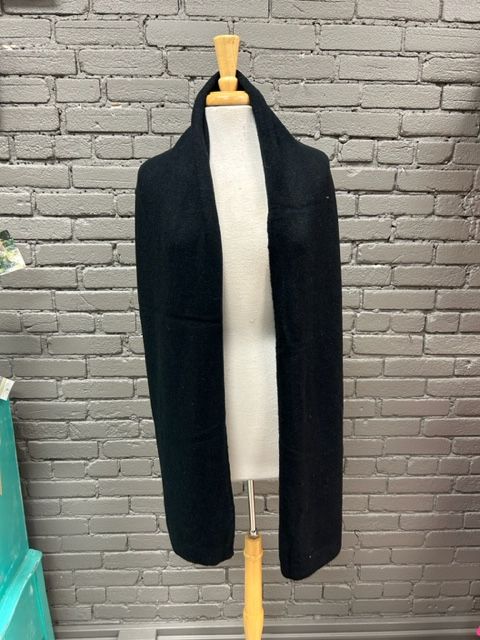 Acrylic Knit Scarf , Color: Black