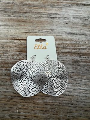 Silver Coral Like Earrings