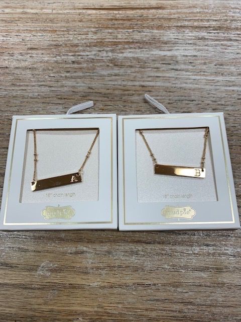 Initial Bar Necklace